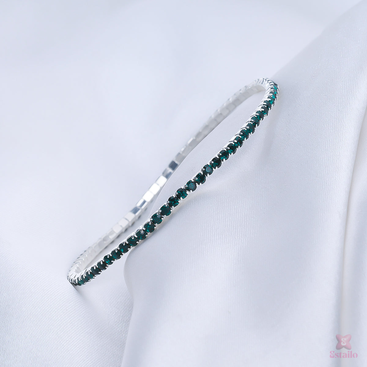 Emerald Stretchable Bracelet