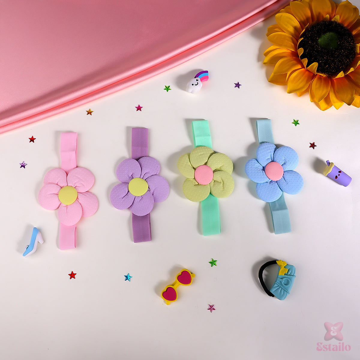 Bloom Loops Hair Bands for Kids (pack of 1)