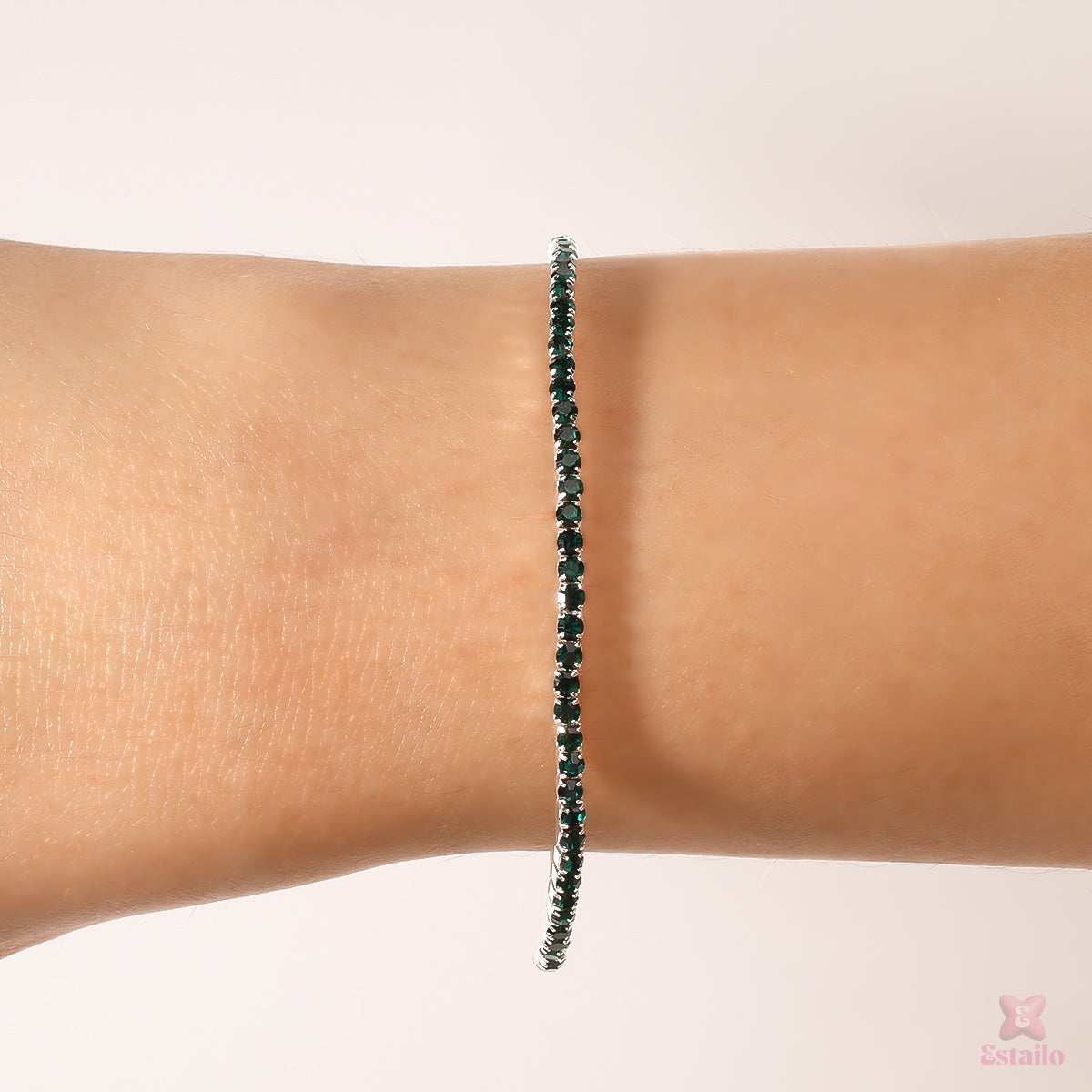Emerald Stretchable Bracelet