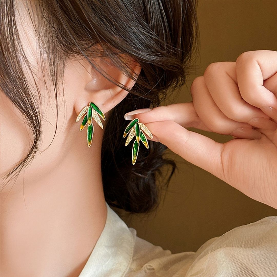 Zen Bamboo Drop Earrings