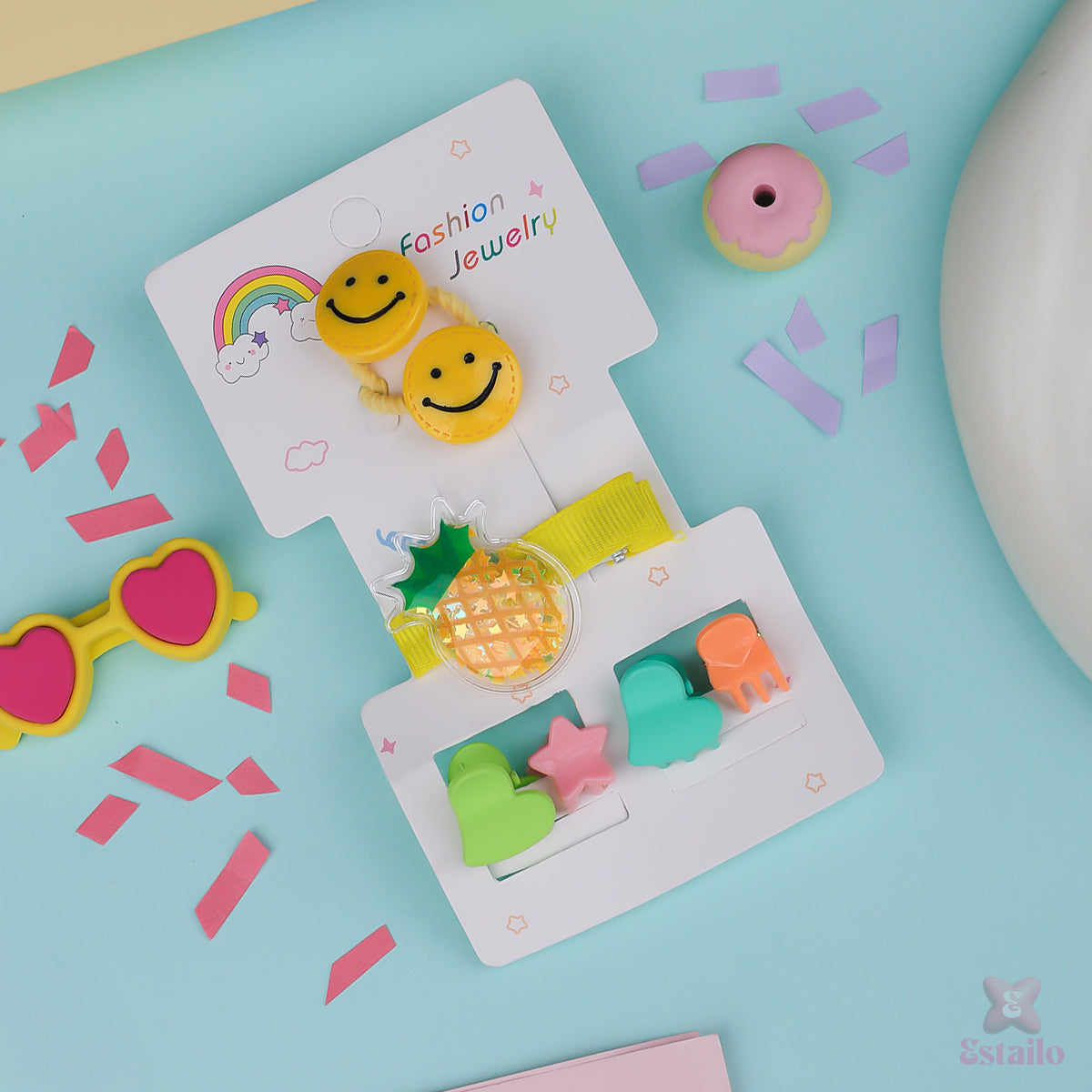 Pine Pop Smiley Accessories Combo for Kids