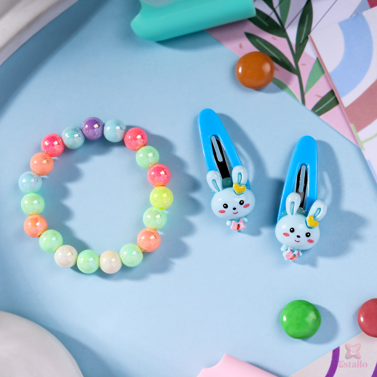 Ombre Bunny Clip Set