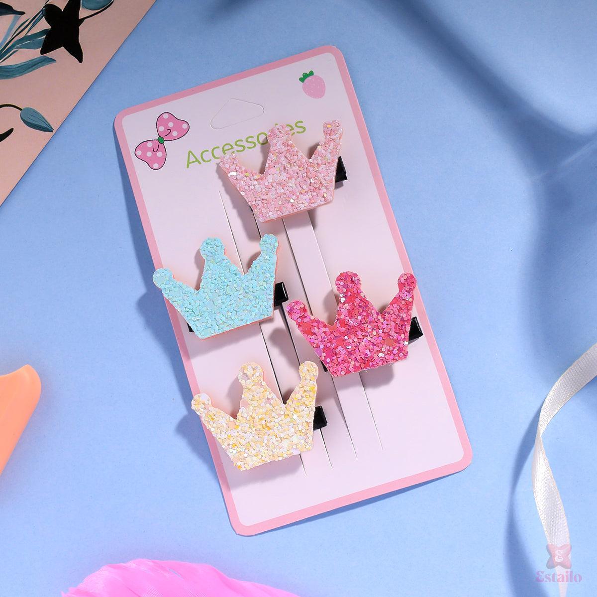 Glitter Queen Clips