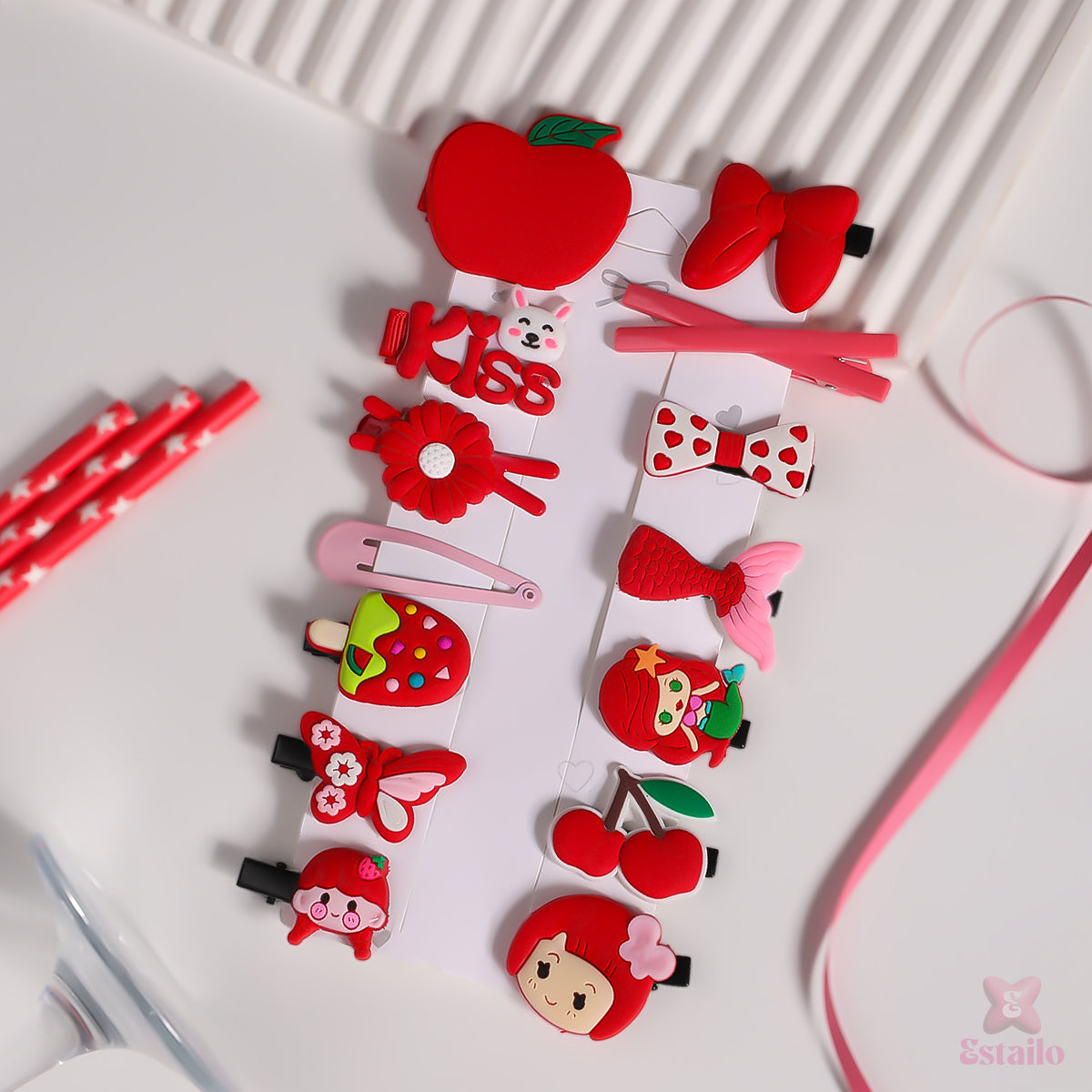 Fiery Fairy Hair Clips Combo for Kids