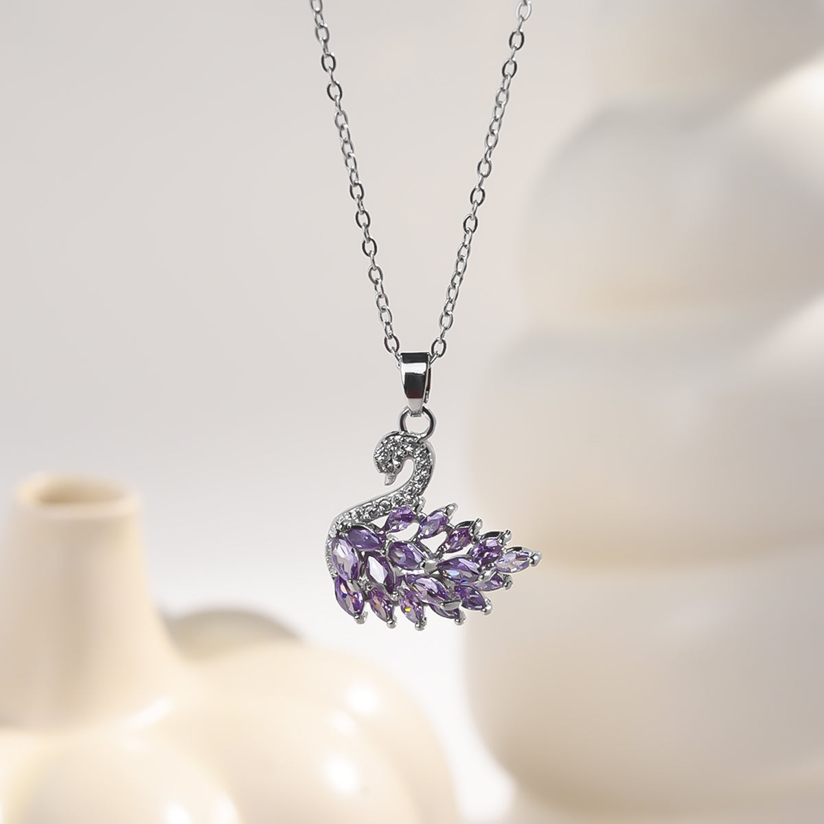 Mystic Bliss Swan Necklace