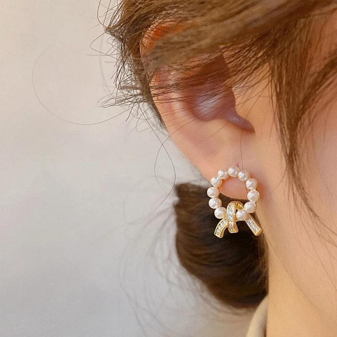 Orbit Pearl Studs Earring