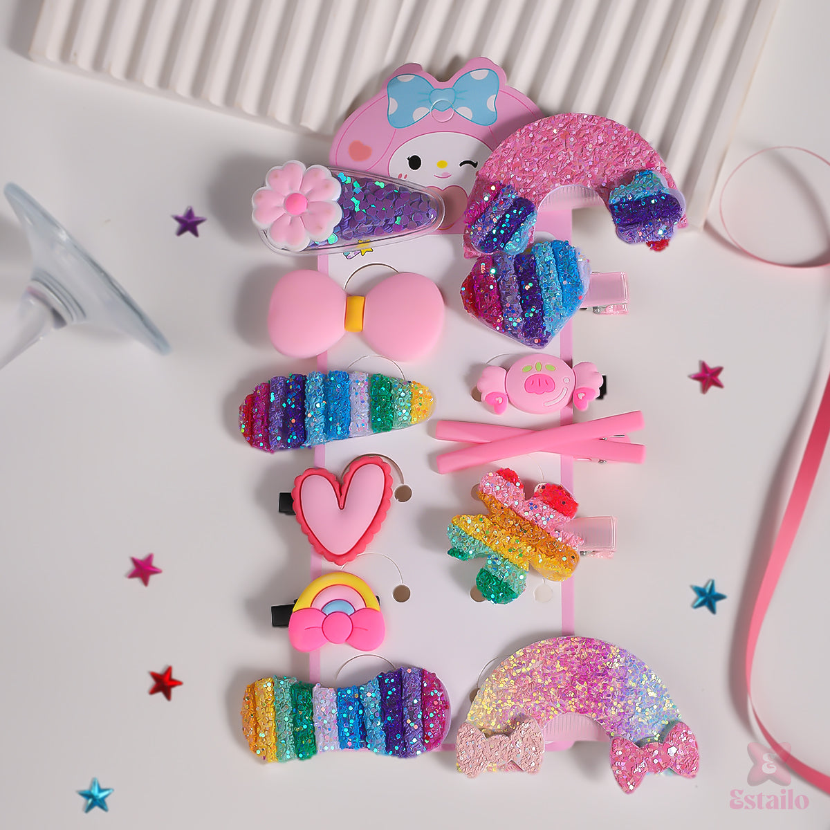 PrettyPixie Hair Clips Combo for Kids