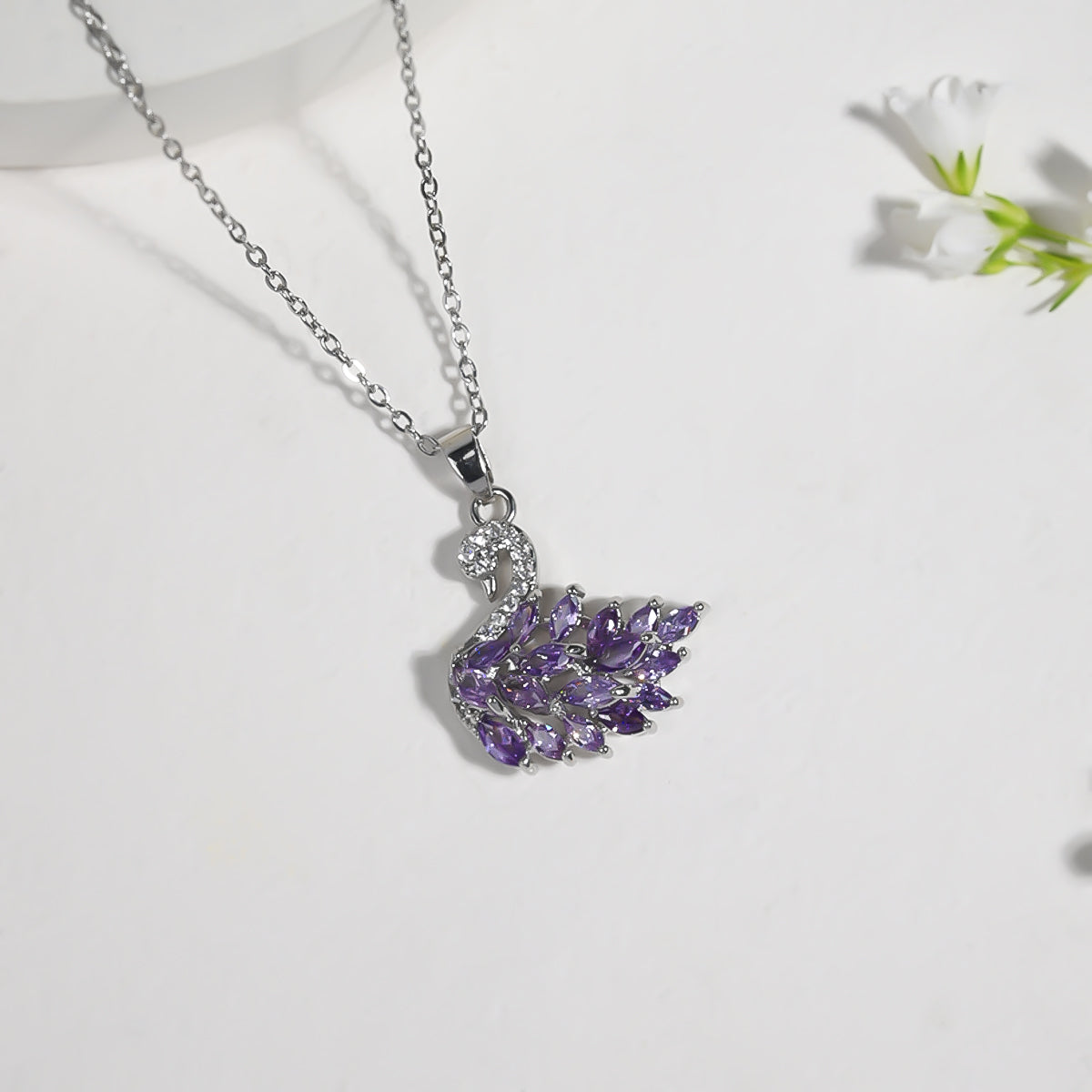 Mystic Bliss Swan Necklace