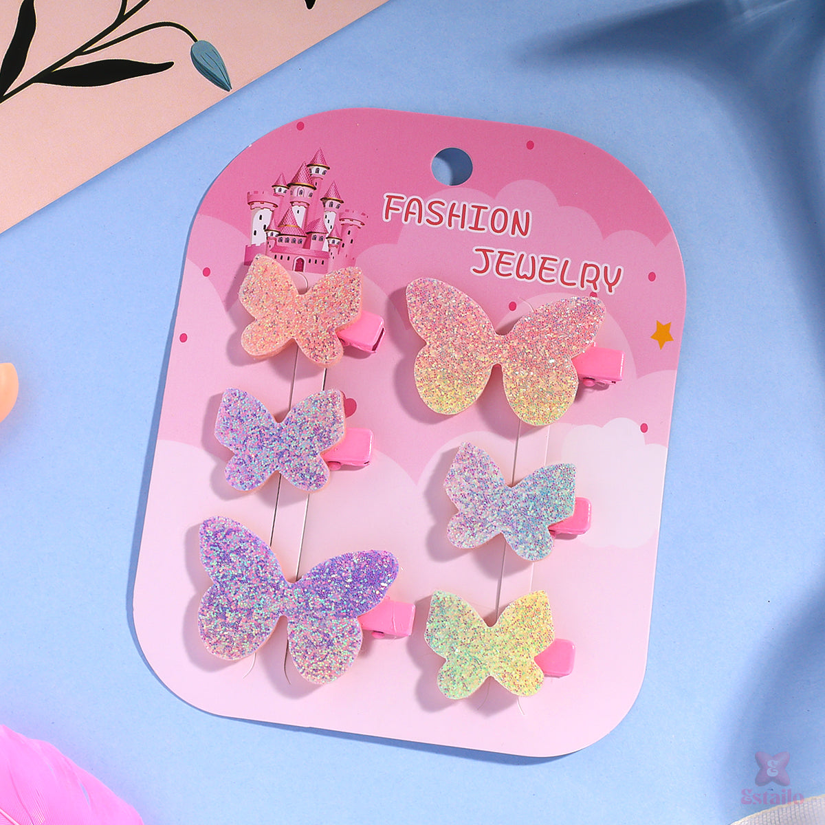 Rainbow Wings Clips