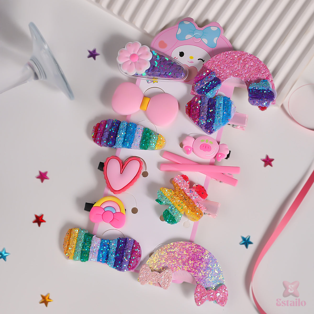 PrettyPixie Hair Clips Combo for Kids