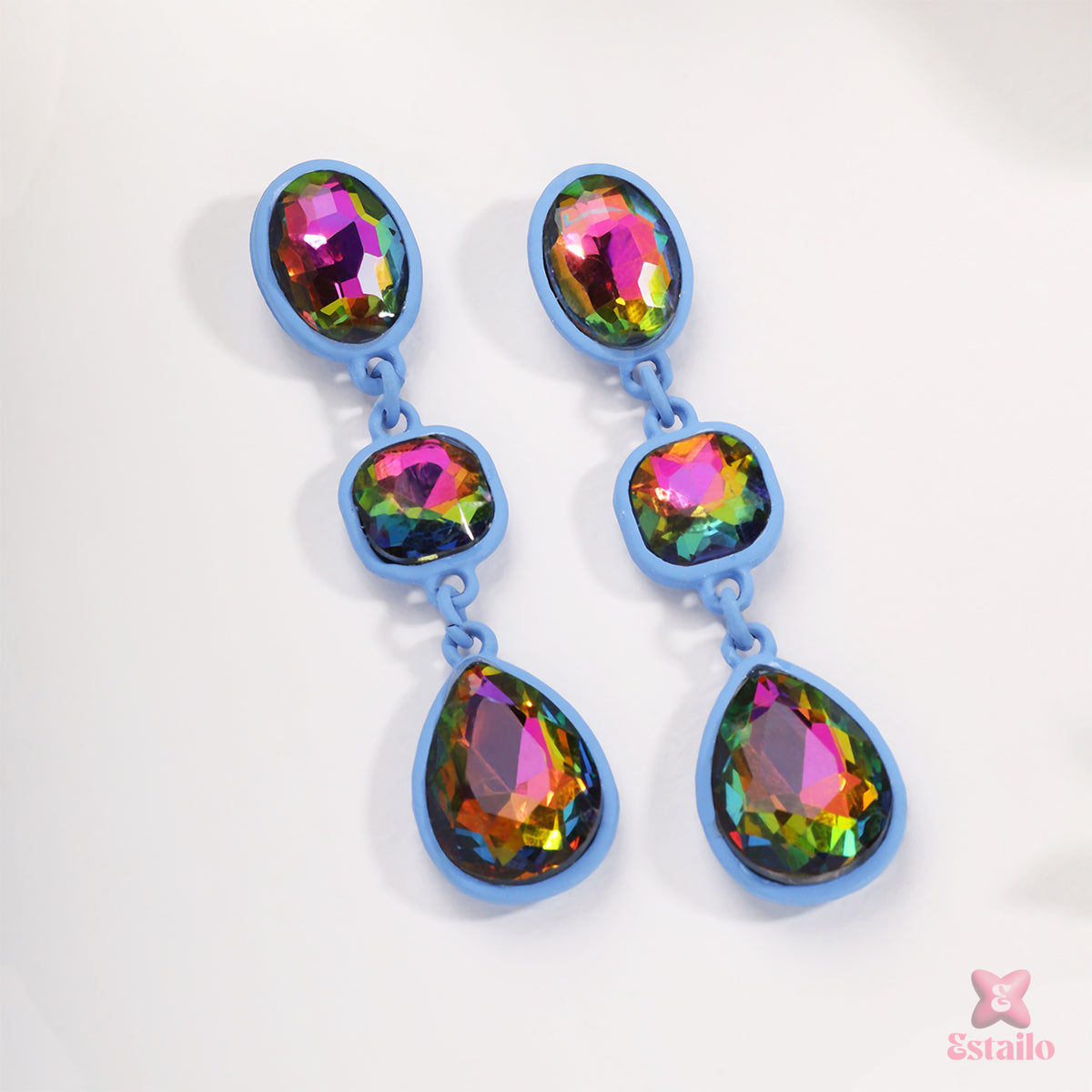 Rainbow Radiance Drops Earring