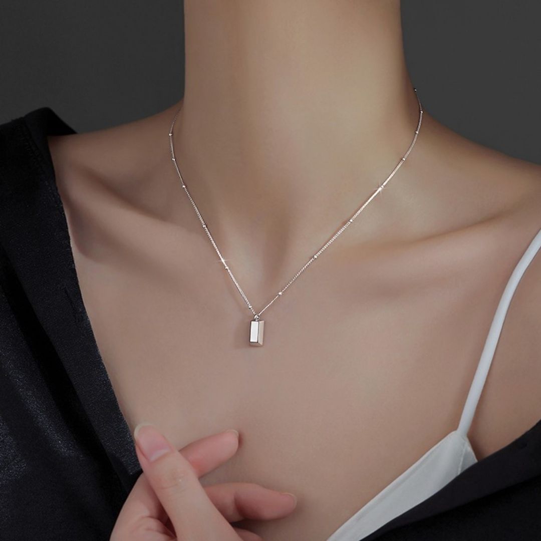 Prism Block Choker Necklace