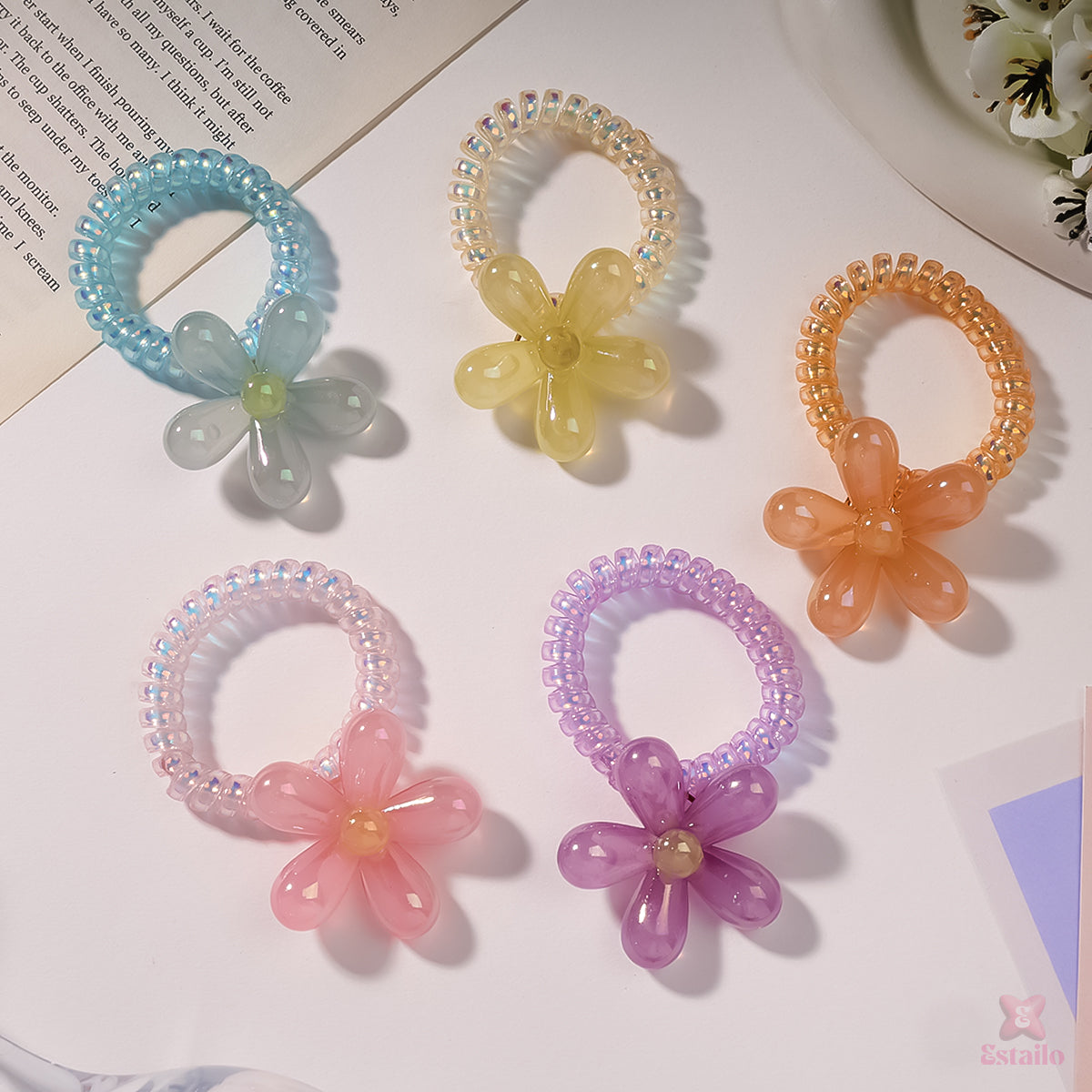 Bloom Rush Hair Scrunchies (pack of 2)