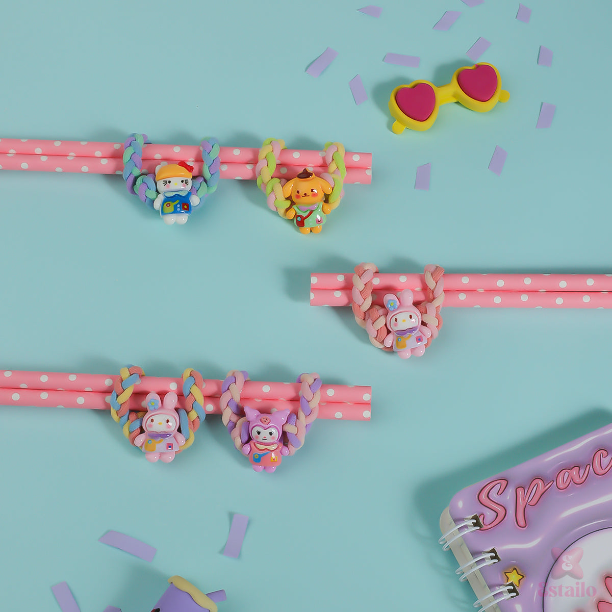 Sanrio Charm Hair Tie (pack of 3)