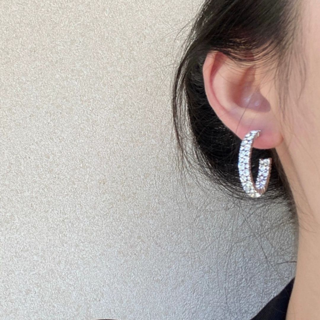 Gilded Wide Hoop Earrings