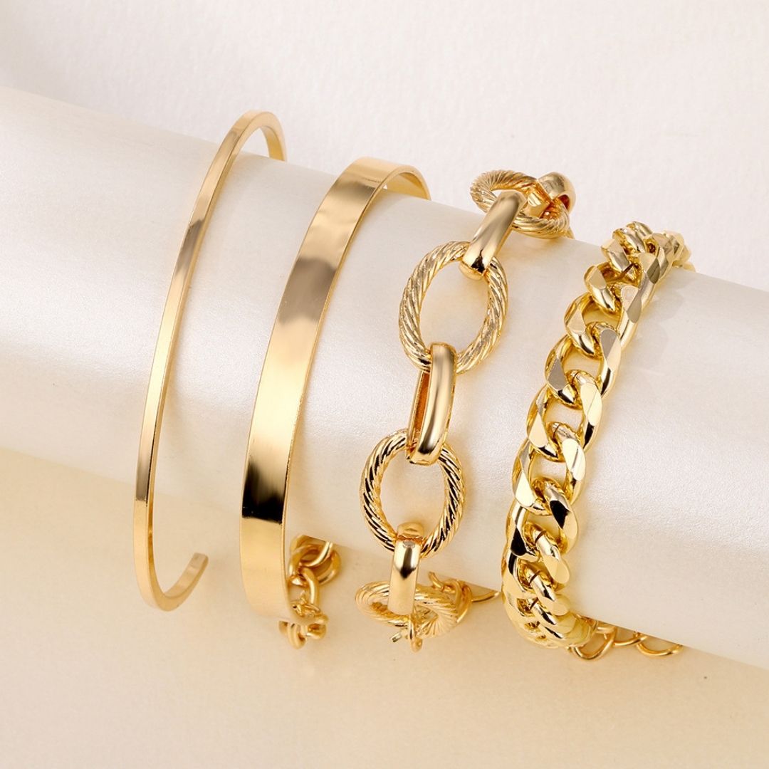 Chunky Horizon Stack Bracelet
