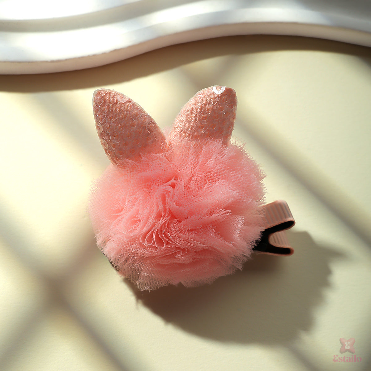 Bunny Puff Hair Clip