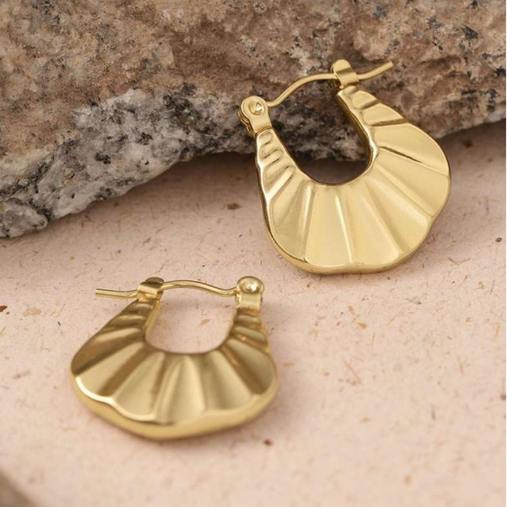 Geo Glam Hoops Earrings