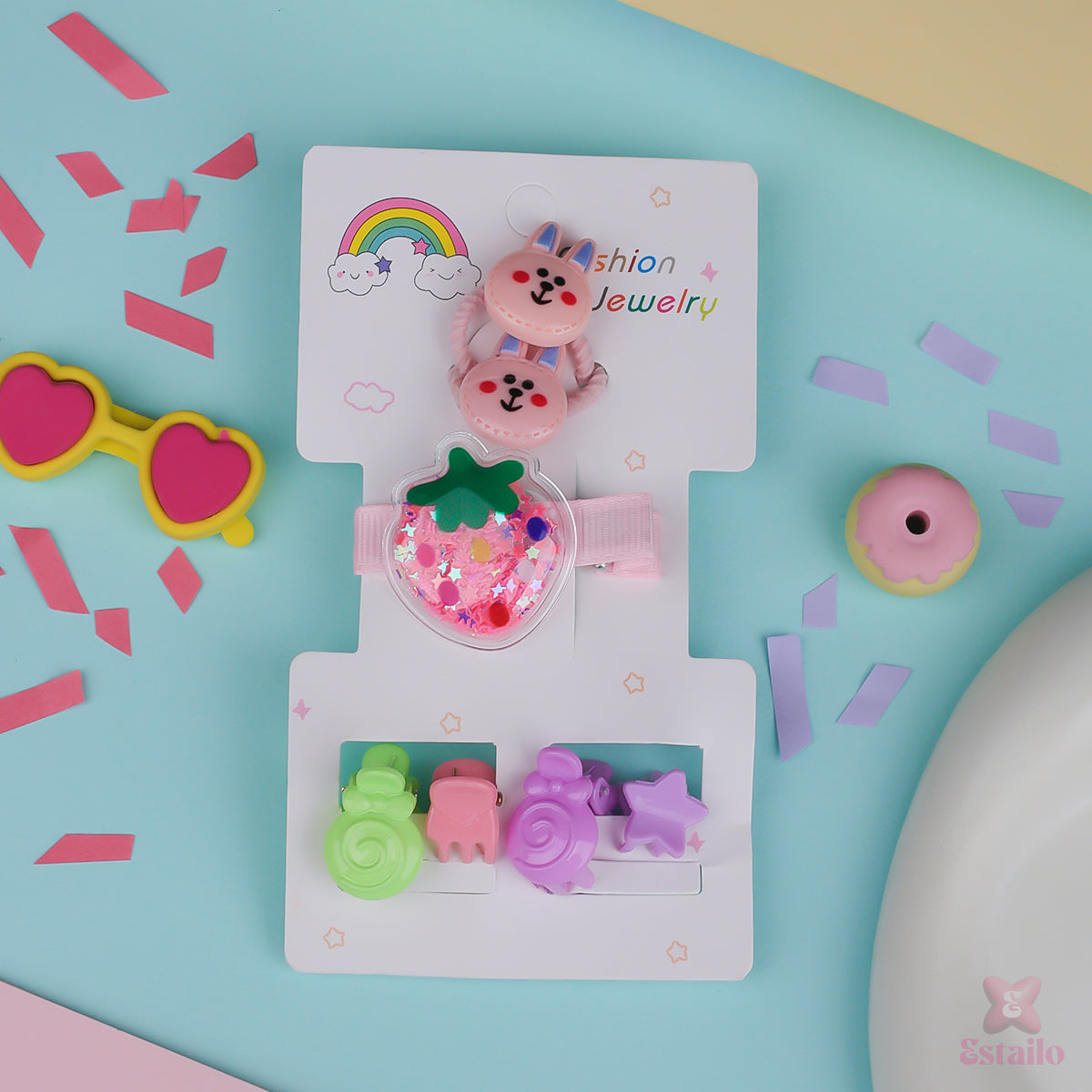 Paws & Berries Hair Accessories Combo for Kids