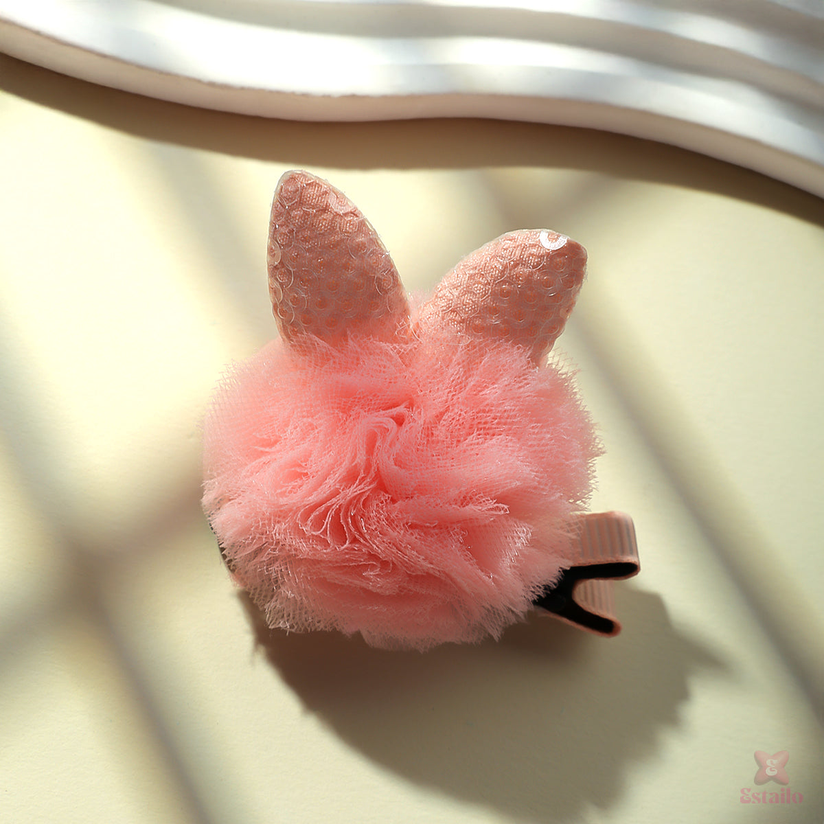 Bunny Puff Hair Clip