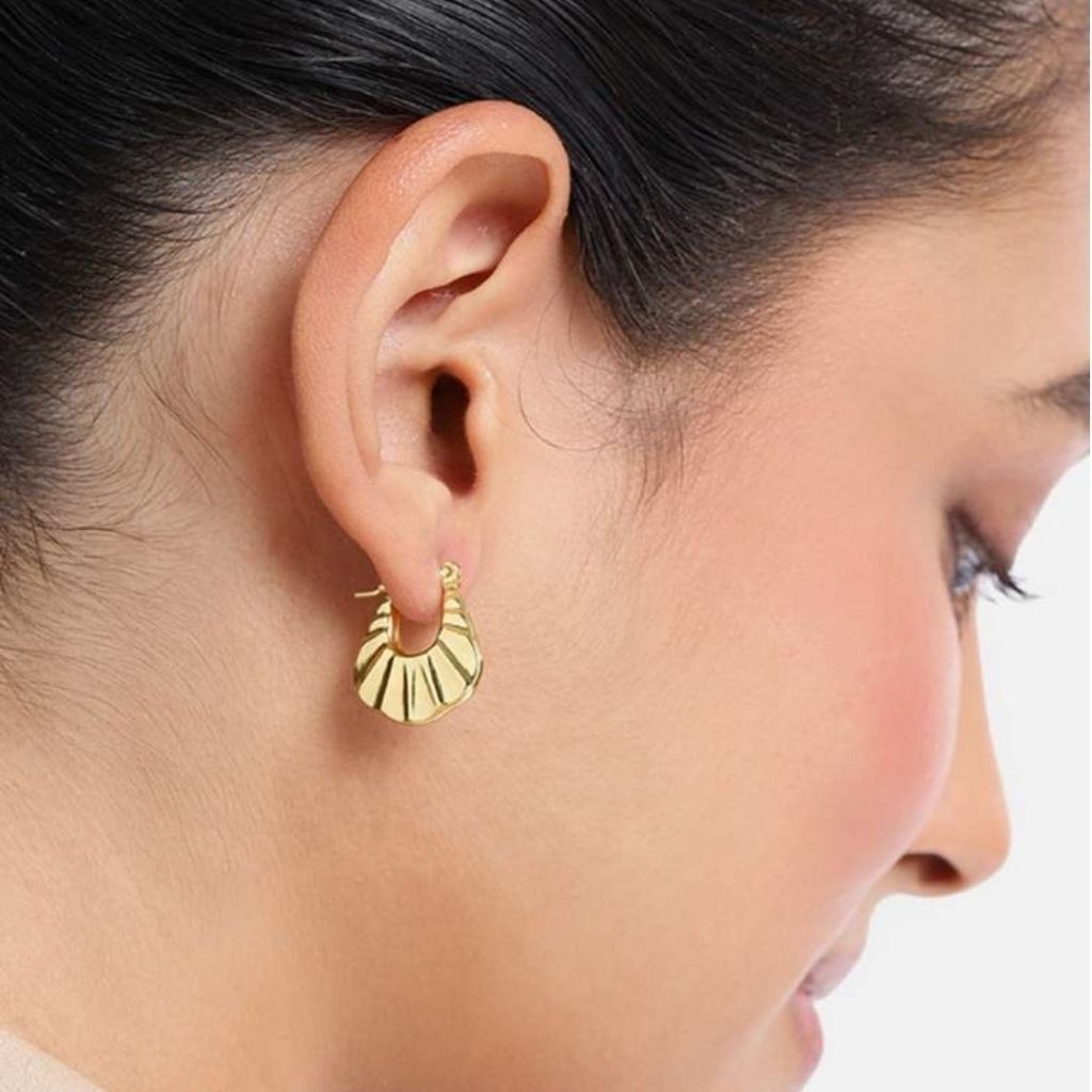 Geo Glam Hoops Earrings