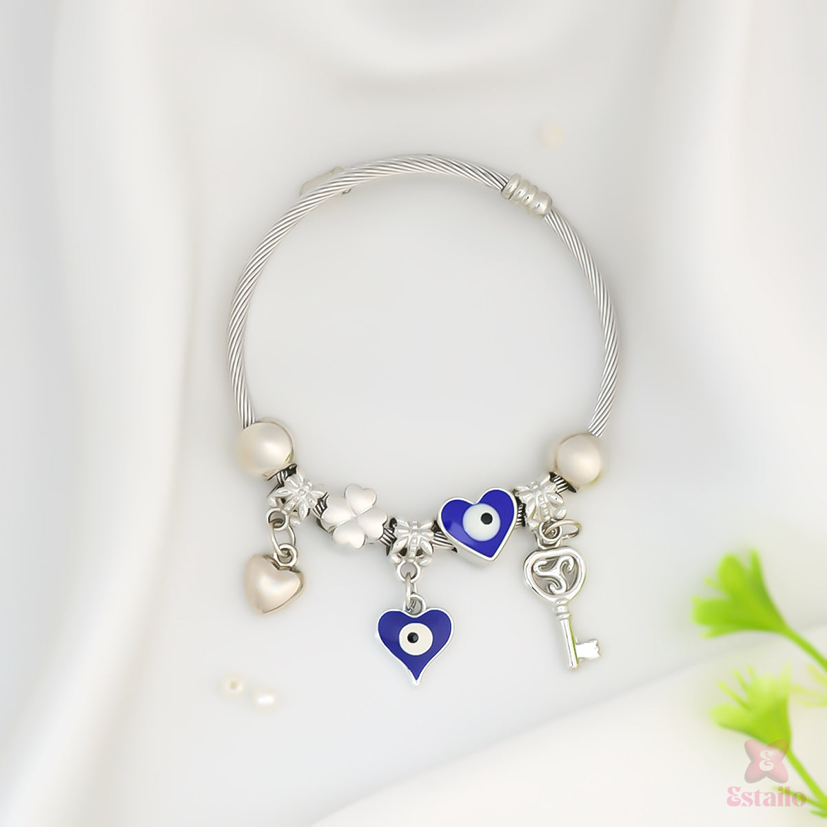 Heart Spell Charm Bracelet