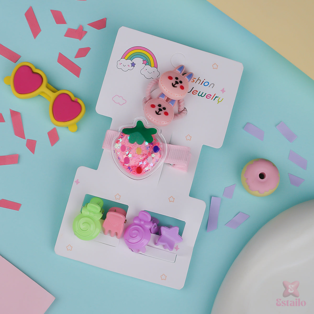 Paws & Berries Hair Accessories Combo for Kids