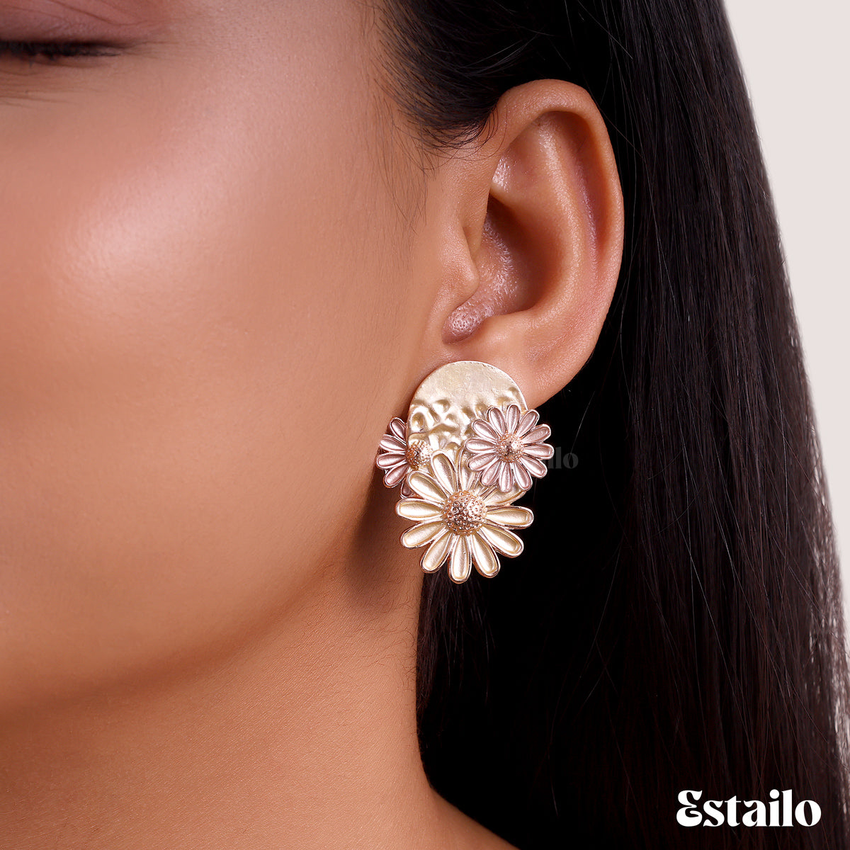 Celestial Daisy Studs Earring