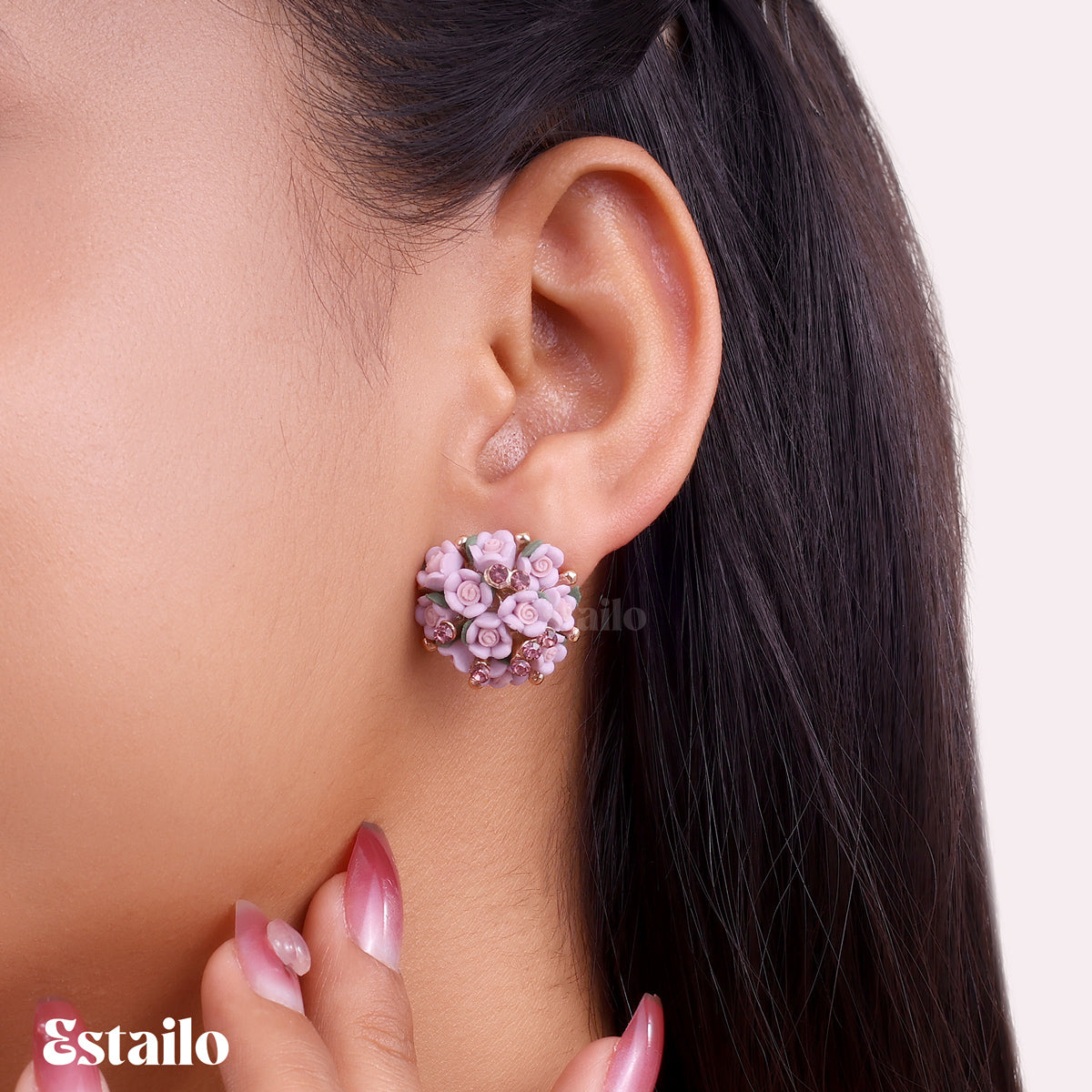 Gilded Blossom Studs Earring