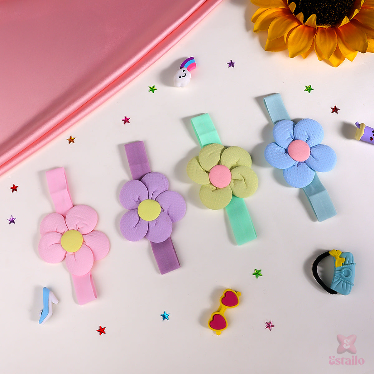 Bloom Loops Hair Bands for Kids (pack of 1)