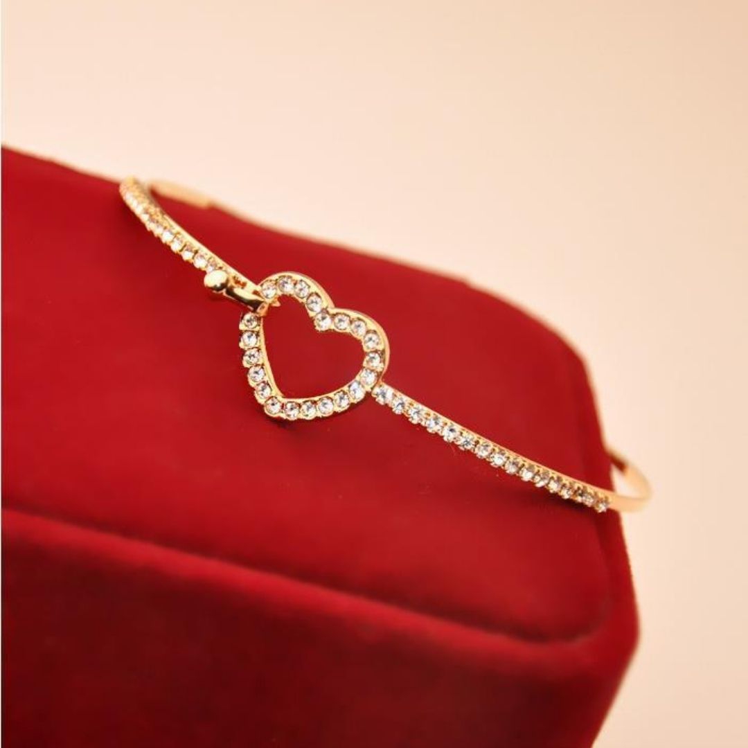 Golden Amour Cuff Bracelet