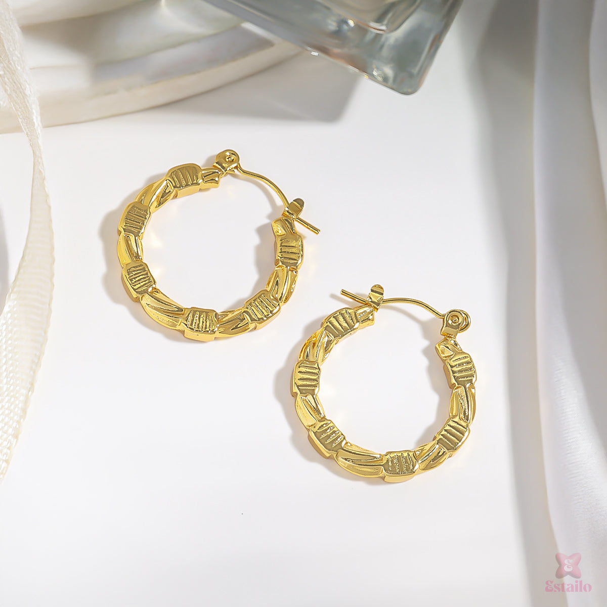 Twisted Hoop Earrings
