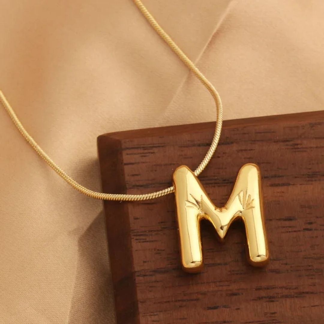 Alphabet M Necklace