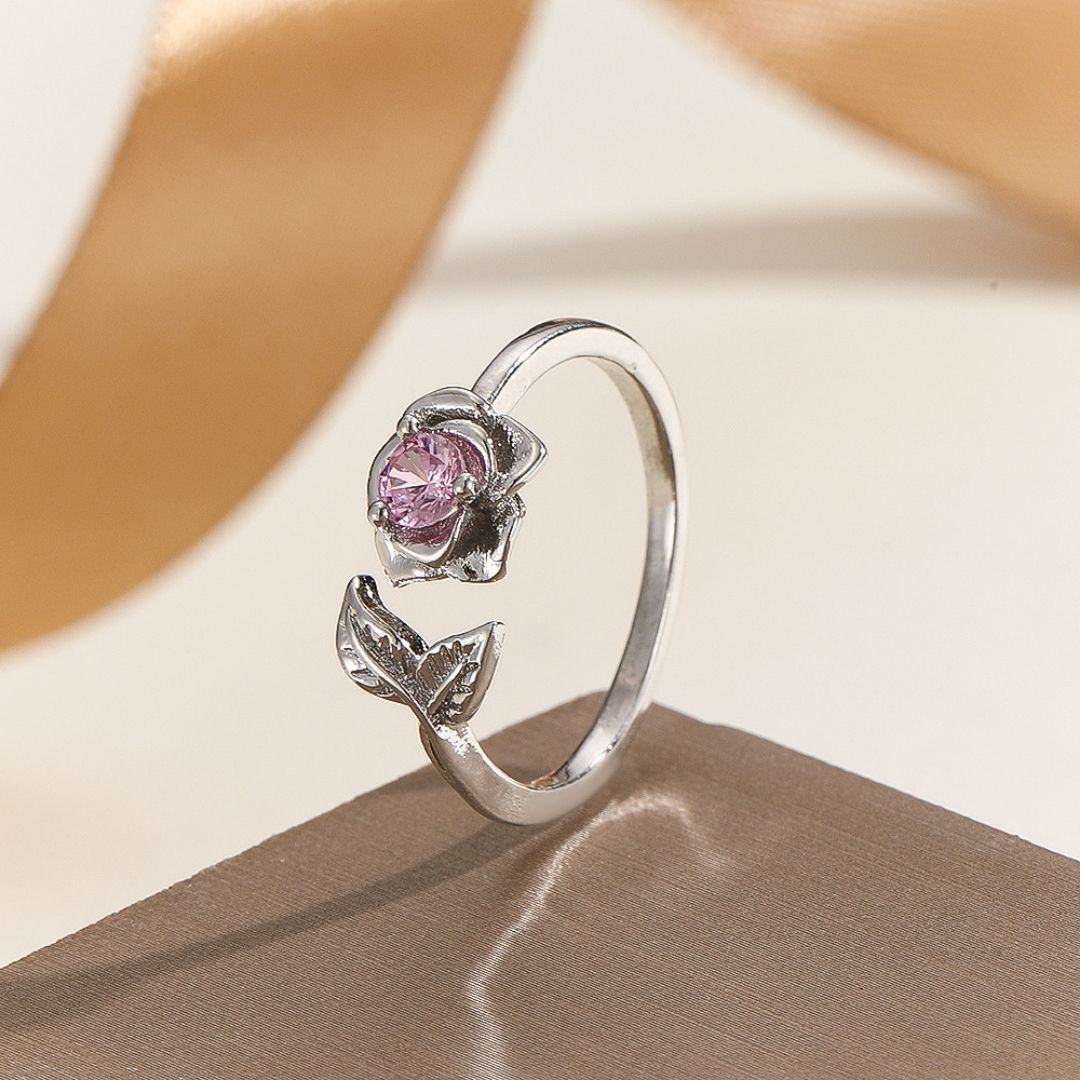 Rose Petal Crown Ring