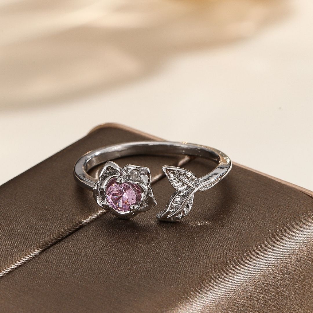 Rose Petal Crown Ring