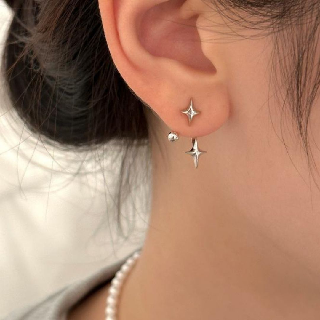 Sleek Zenith Stars Earrings