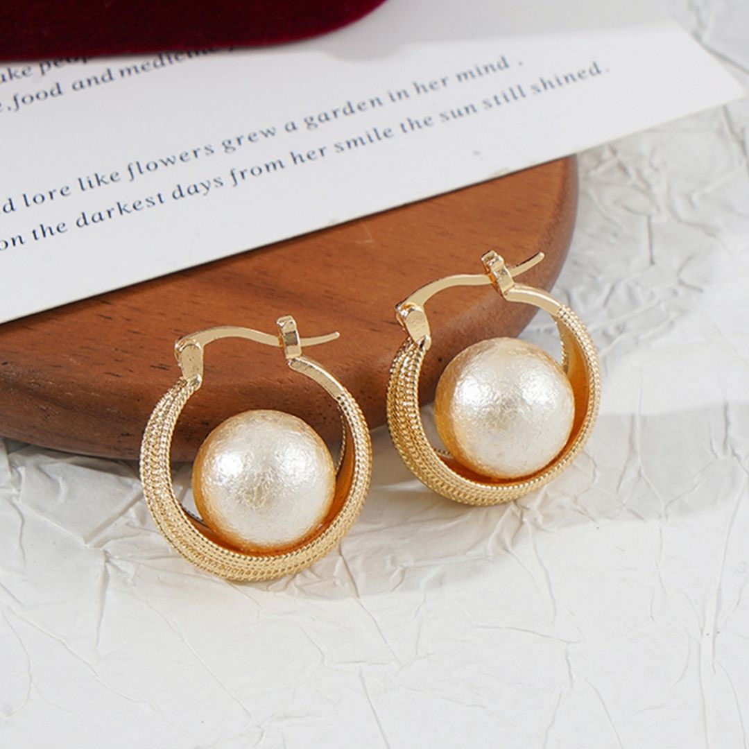 Gilded Moon Arcs Hoop Earrings
