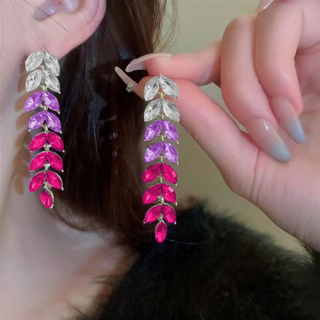 Imperial Lavender Cascades Earrings