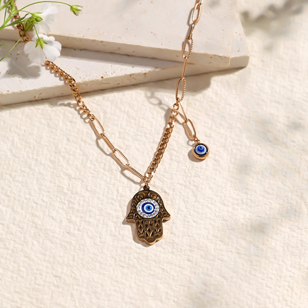 Evil Eye Embrace Necklace
