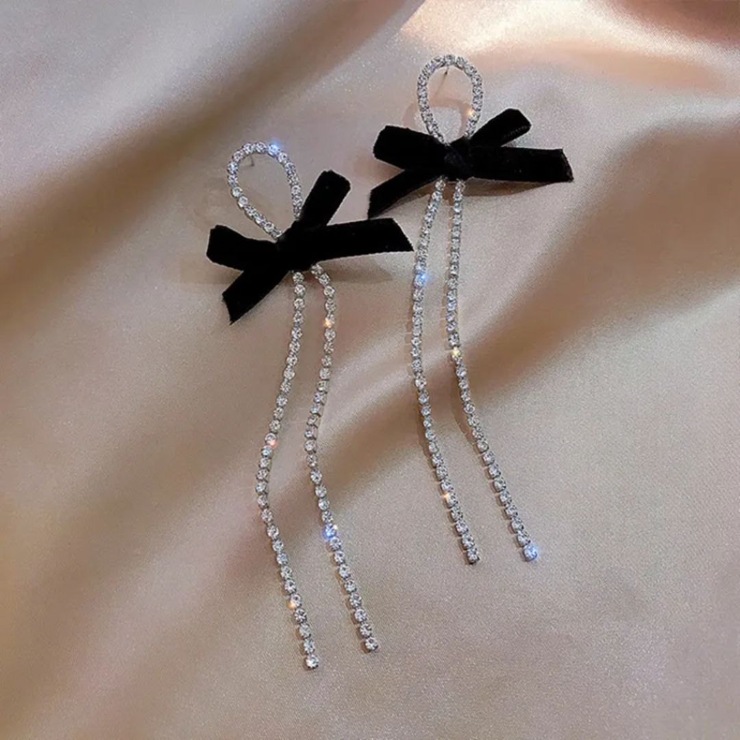 Bling Blogger bow Chain Earring