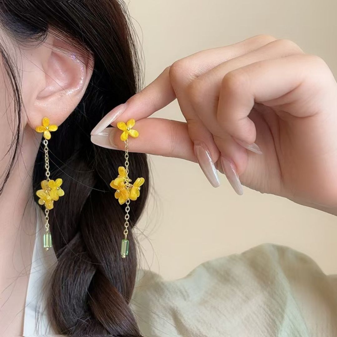 Honeyed Osmanthus Drops Earrings