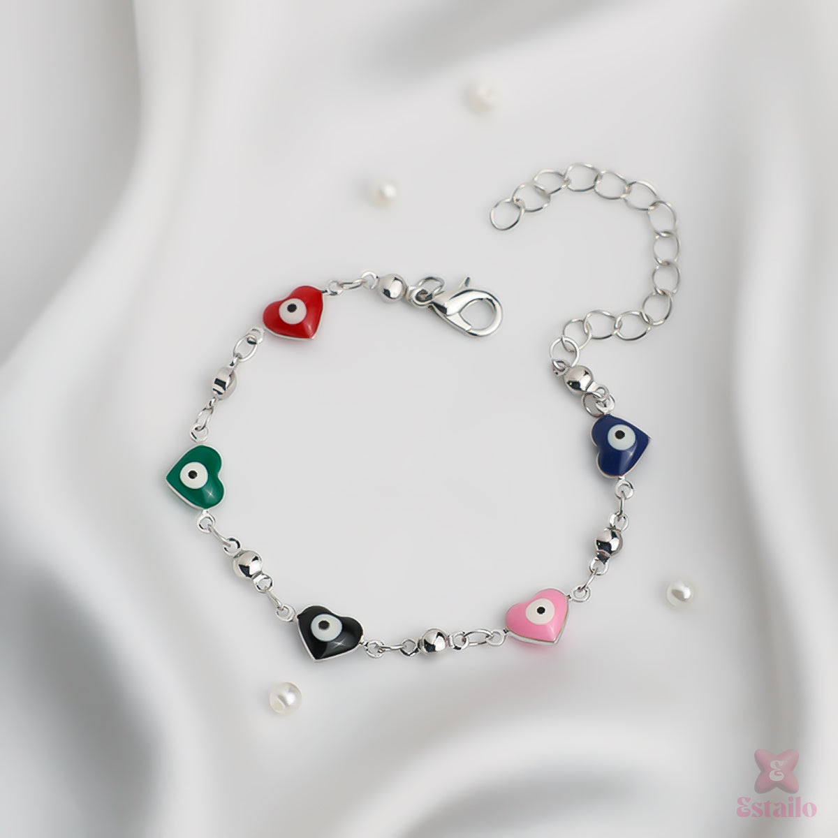 Dazzling Evil Eye Chain Bracelet