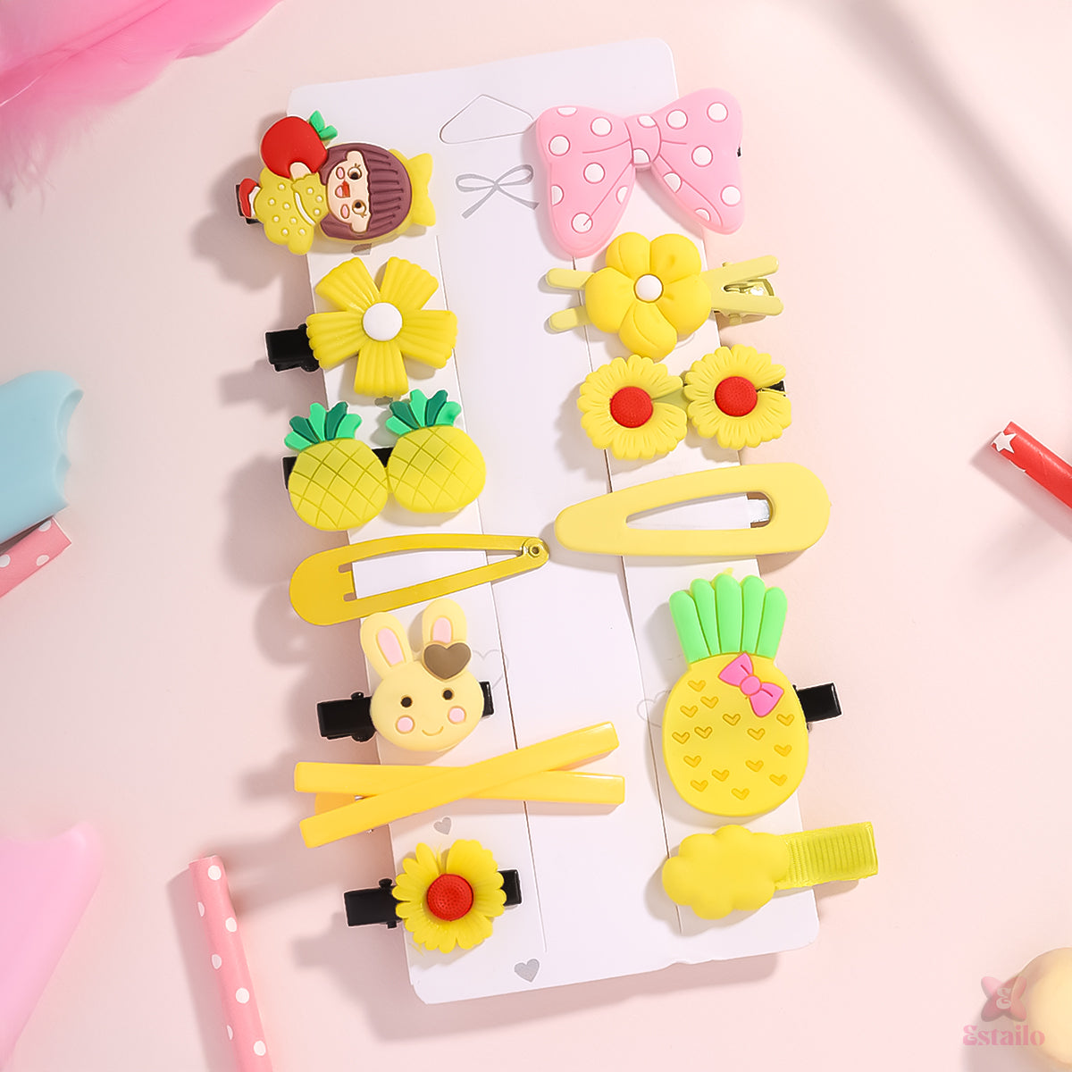 Tutti Frutti Hair Clips Combo for Kids