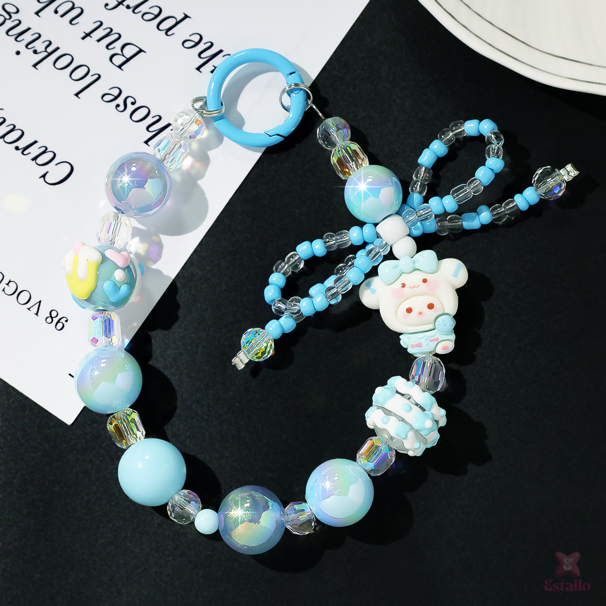 Blue Belle Phone Charm
