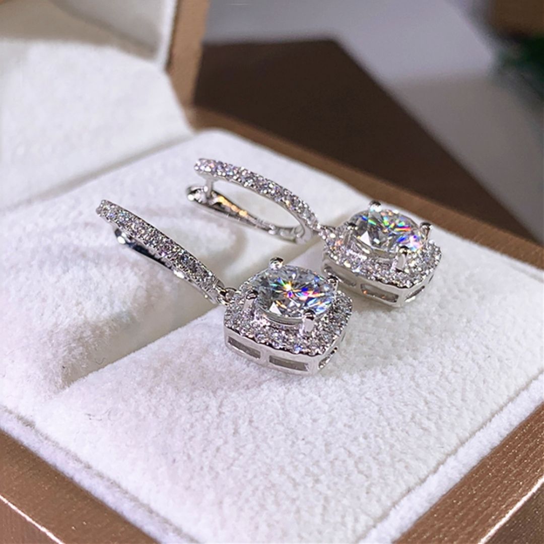 Royal Square Drops Earrings