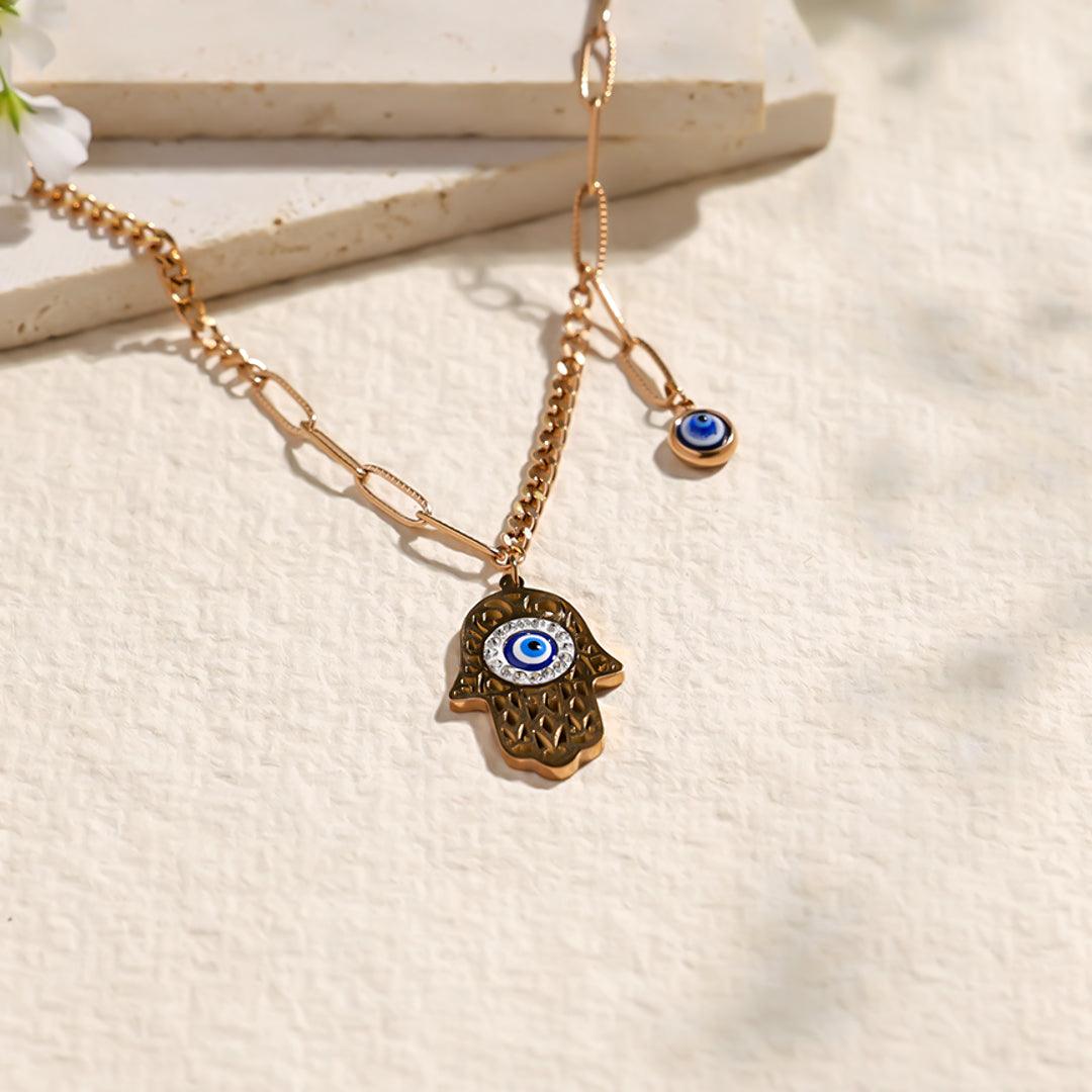 Evil Eye Embrace Necklace