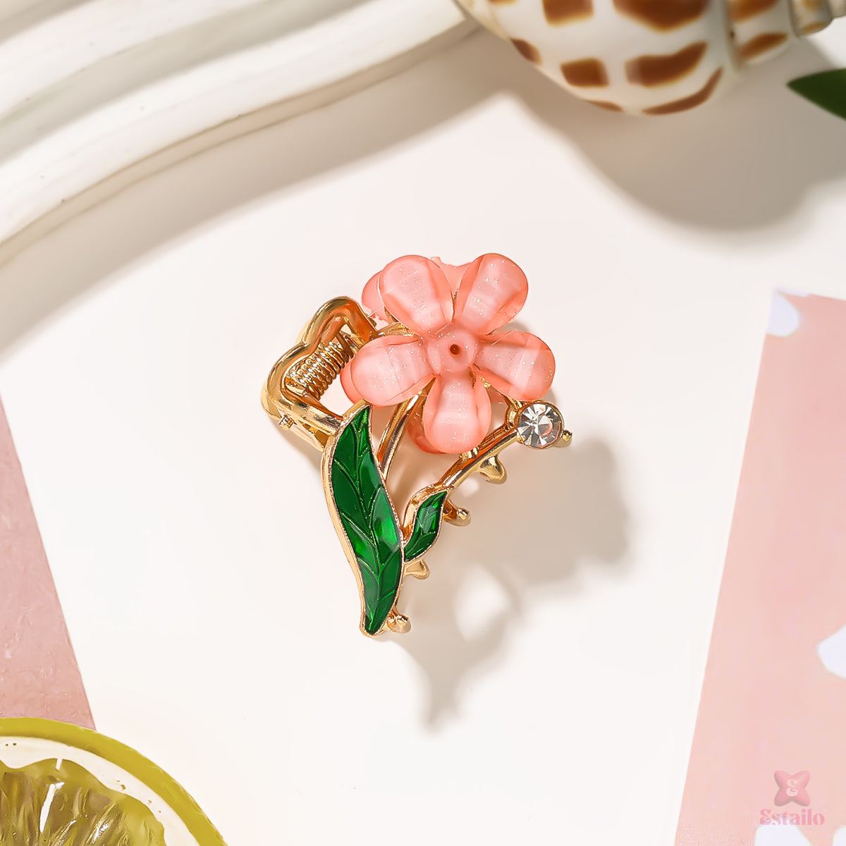Floral Flair Claw Clip