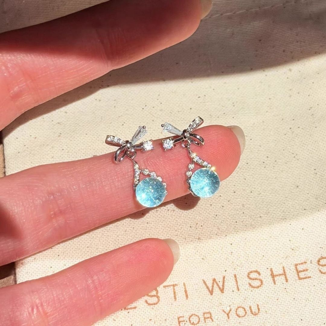 Cinderella Bow Drops Earrings