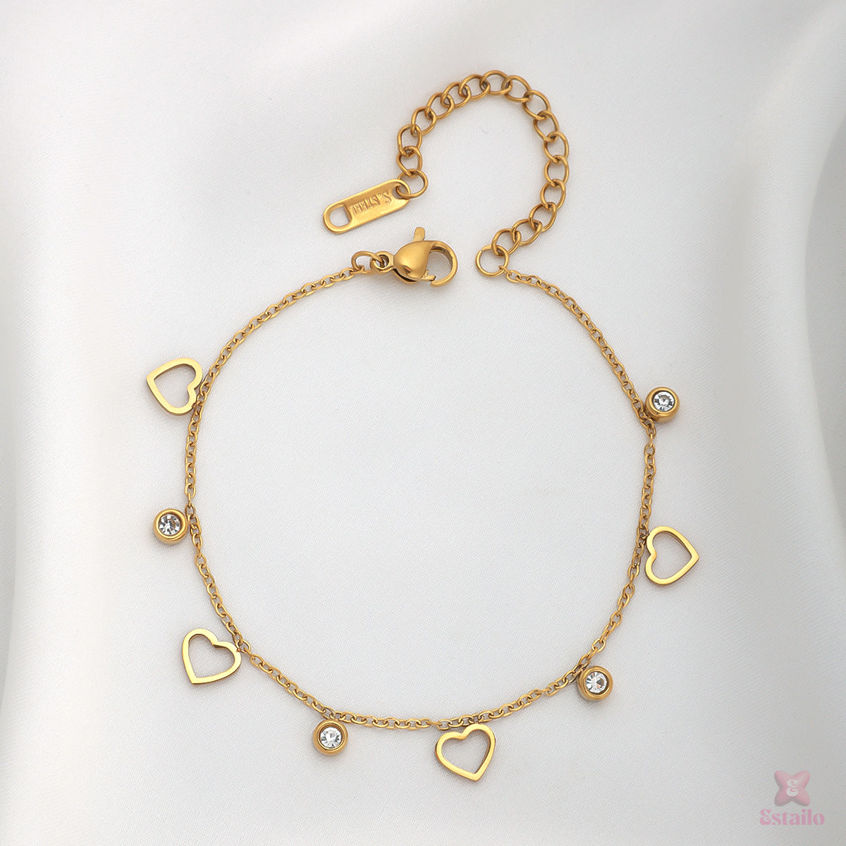 Heart & Gem Aura Bracelet