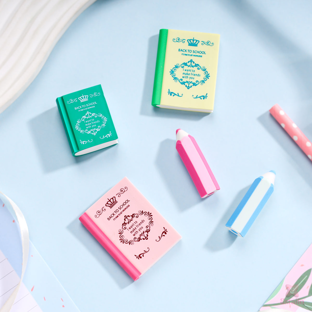 Back to School Eraser Set